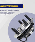 Drop In Front Wheel Hub And Bearing Assembly 515073 For Dodge Ram 1500 2002 2003 2004 2005 5 Lug ABS Front Left Or Right Replacement Easy Install Durable Wheel Hub Bearing Kit close-up
