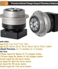Heavy Duty Flange Helical Planetary Gear Reducer With Ultra Low Backlash And Versatile Gear Ratios for precise motion control