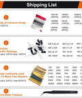 Shipping list for Massive 1400Pcs Electronics Component Kit With Transistors, LED Diodes, Metal Film Resistors, Tweezers