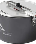 2.5 Liter Nonstick Ceramic Camp Pot For Solo Cooking With Fusion Ceramic Coating, featuring a secure lid and handle