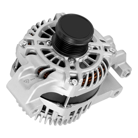 Front view of 160A 12V High Output Alternator for 2.4L Chrysler 200 2015 2017 Fiat 500X 2016 2018 Jeep Cherokee Compass Renegade