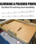 KETIPED two-pack crosscut sled miter bars, for table saw, UHMW, 17 in, with predrilled holes and screws