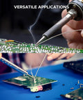 Smooth Rolling Heavy Duty Fume Extractor With Three Stage Air Filter And Killer Eighty Watt Motor For Laser Cutters Engravers Soldering Stations Cnc Machines And Welding To Keep Your Workspace Looking Crisp used for soldering circuit boards.