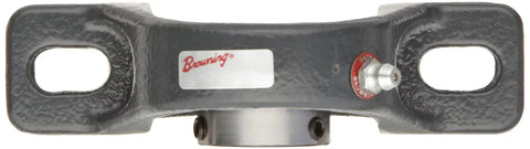VPS-123 Cast Iron Pillow Block Ball Bearing two bolt setscrew lock with contact seals and flinger seals, 1-7/16 inch bore.