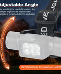 Close-up of adjustable angle feature on a headlamp clip mount, 5 Pack Headlamp Holder Clip Mount For 22mm To 26mm LED Headlamps, Anti Slip Gear Bracket Keeps Lights Locked, Flashlight Stand For Slonik And Most Other Headlamps, Rechargeable Use, Head Lamp Not Included.