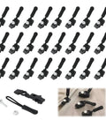 Universal Zipper Repair Kit 18 Pcs With 3 Size Replacement Zipper Pullers For 3 5 8 Nylon Plastic Metal Zippers, Easy Detachable