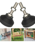 Built Like A Tank Adjustable Leveling Feet With Swivel Base For Cabinets And Tables Smooth Non Slip Glide Pads.
