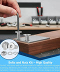 3360Pcs All In One M2 M3 M4 M5 Stainless Steel Ultra Low Flat Head Hex Socket Cap Screws Kit used on metal project