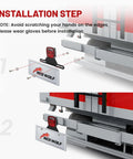 Installation steps for Heavy Duty Trailer License Plate Light Holder And Bracket Kit For RVs And ATVs Aluminum Mount.