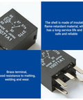 Pack Of Two Hefty Twelve Volt Five Pin Auto Fuel Pump Relays Straight Plug Setup Built Tough Universal Fit for daily drivers.