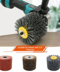 All In One Polishing Attachment For Angle Grinder With Burnishing Wheel Pro Grade Multi Function Tool For Wood And Stainless Steel Polishing