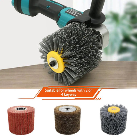 All In One Polishing Attachment For Angle Grinder With Burnishing Wheel Pro Grade Multi Function Tool For Wood And Stainless Steel Polishing
