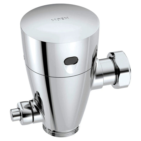 M-Power Sensor Flush Valve For Commercial Restrooms One And A Half Inch Water Closet Retrofit Chrome Model 8310SR35 With AccuSet Piston Tech Self Cleaning Filter Battery Powered Electronic Flush Valve Built Tough No Fuss, chrome sensor valve