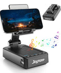All In One Phone Stand With Bluetooth Speaker And Charging Dock 360 Degree Rotating HD Stereo Sound Built In Microphone