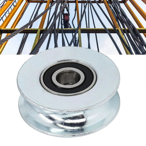Groove Roller Wheel Bearing Pulley With 64Mm Outer Diameter And 15Mm Center Hole, Alloy Steel Guide Wheel for sliding gate projects