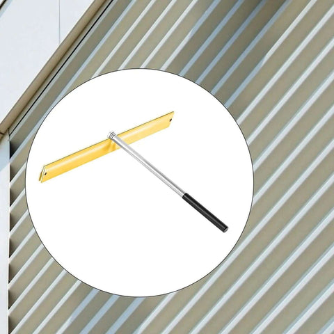 Heavy Duty Sheet Metal Folding And Hemming Tool For Ducts And Standing Seam Roofing, shown against corrugated metal background