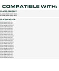 Compatibility list for Heavy Duty Aramid Cord Drive Belt Replacement GX20006 UC30568 for multiple John Deere models