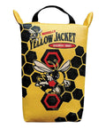 Yellow Jacket Rugged Weather Resistant Archery Discharge Target Bag showing bee design with handle