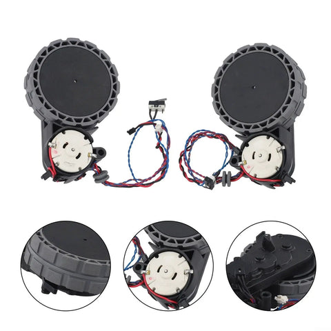 Left And Right Wheel Set For X1 X2 Turbo Robot Vacuum Cleaner Replacement Part Quiet Operation With Smooth Glide On Hardwood, Carpet, And Low Pile Rugs