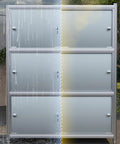 Heavy Duty Stainless Steel Shelving Unit Engineered To Handle Beefy Loads Without Bending Or Sagging, shown in wet and dry conditions.