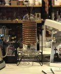 Premium Glass Ice Drip Coffee Maker For Next Level Cold Brew Delivery And Lightning Fast Drink Chilling with coffee.
