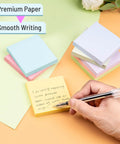 3x3 Inch Sticky Notes Bulk Pack With Eight Color Pads, 800 Sheets Total, Colorful Self Stick Notepads for Quick Notes