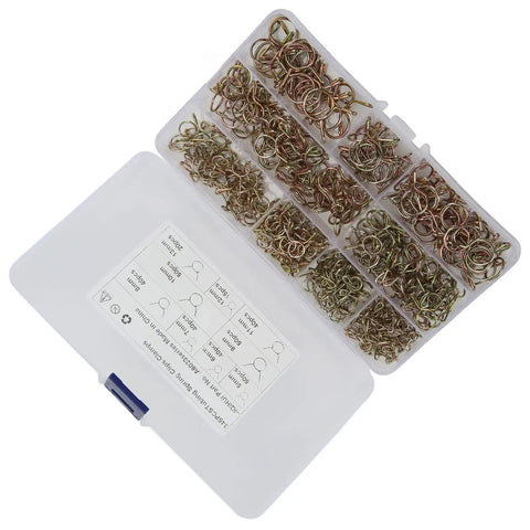 Ultimate 65 Manganese Steel Spring Clips And Hose Clamp Assortment Kit With 345 Pieces In 9 Sizes Perfect For Fixing Fuel Lines On Atvs Motorcycles And Snocyclers That Need A Solid Grip Without Breaking The Bank, assorted spring hose clamps in case
