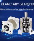 NEMA 23 Stepper Motor Planetary Gearbox Speed Reducer 50:1 IP65 with 7 arc-min backlash showing internal gears and 8mm shaft
