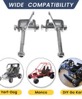 Go Kart Steering Spindle Bracket Kit With Five Eighth Inch Axle Four And A Half Inch Kingpin Left And Right Mounts for Go Kart Engines