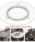 Heavy Duty Aluminum Lazy Susan Rotating Turntable Built Like A Tank Spins Sweet As Silk For Kitchen Dining Tables 27 Inches.