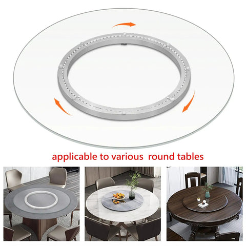 Heavy Duty Aluminum Lazy Susan Rotating Turntable Built Like A Tank Spins Sweet As Silk For Kitchen Dining Tables 27 Inches.