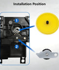 Installation guide for Heavy Duty Hardened Steel Extruder Gear Kit for P2S with Integrated Shaft Design.