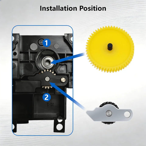 Installation guide for Heavy Duty Hardened Steel Extruder Gear Kit for P2S with Integrated Shaft Design.