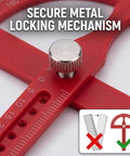Heavy Duty Angle Finder With Dead Nuts Secure Locking Swing Arm Reads Zero To One Eighty Degrees secure metal locking mechanism close-up