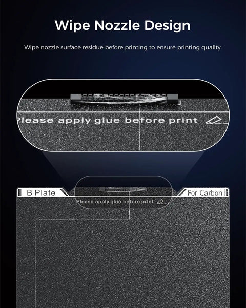 K1C Build Plate 235x235mm Textured PEI Sheet With Magnetic Flexible Spring Steel Bed for 3D Printers showing glue application area