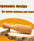 10 Oz Wood Carving Mallet With Ergonomic Grip Reducing Hand Fatigue Marblewood Head Absorbs And Distributes Impact on wood slices