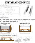 Detailed installation guide for Heavy Duty Soft Close Undermount Drawer Slides With Full Extension Pull Out Shelf Glides.