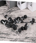 20 Pc Adjustable Furniture Feet With Threaded Plastic Glides No Sweat Setup Floor Savers for leveling desks and chairs.