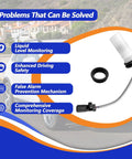 Mitsubishi Washer Fluid Level Sensor 8260A406 Replacement Part Fits Eclipse Cross 2018 2024 Easy Install No Fuss Direct Fit Outlander 2014 2021 Outlander Sport 2016 2023 and Outlander PHEV 2019 2022 washer sensor with connector and seal