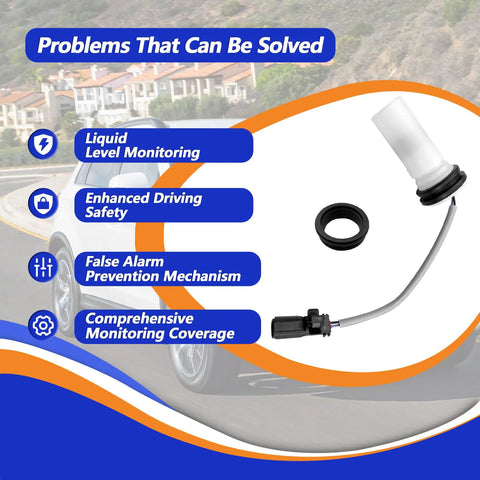 Mitsubishi Washer Fluid Level Sensor 8260A406 Replacement Part Fits Eclipse Cross 2018 2024 Easy Install No Fuss Direct Fit Outlander 2014 2021 Outlander Sport 2016 2023 and Outlander PHEV 2019 2022 washer sensor with connector and seal