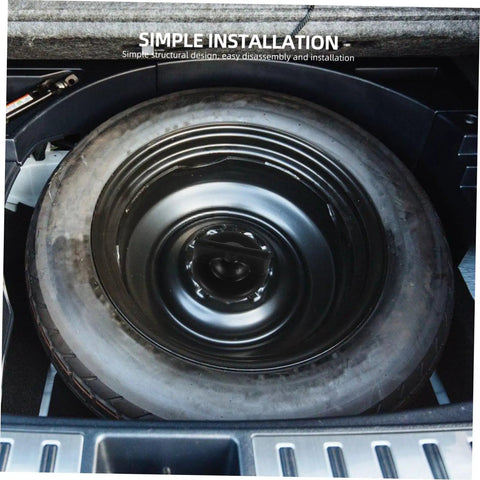 Replacement Car Wheel Bolt For Spare Tire Hold Down with durable steel construction, shown installed securing a spare tire.