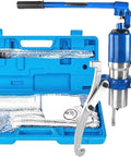 Industrial Grade Hydraulic Gear Puller 10 Ton 22000 Lbs Adjustable 2 or 3 Jaw Bearing Hub Separator Tool Kit For Auto Mechanics Who Want Rock Solid Strength In Garage Shop Skips Overpriced Brands For Getting Work Done Properly, blue case