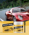 Heavy Duty Car Care Synthetic Grease For Cars Doors Hinges And Wheel Bearings Multi Purpose Lubricant Set shown with car