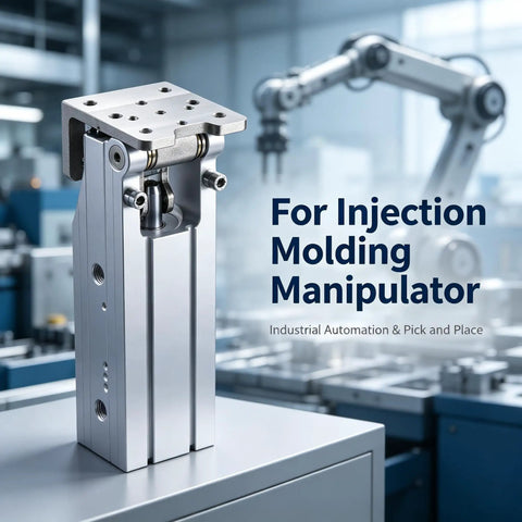 Battle Tested Heavy Hitter 90 Degree Flip Pneumatic Cylinder For Industrial Manipulator Rotary Clamping in factory setting.