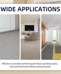 Wide applications of floor grinding using 3 Piece Trapezoid Diamond Grinding Disc Set 30 Grit For Floor Grinding Pads Concrete Granite Marble Stone Polishing M9 Mounting Hole Includes Long Teeth Arrow Teeth And Cylindrical Teeth Red For Roughing And Smoothing Floors