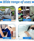 All In One Pop Rivets With Washers Kit used for construction, maintenance, furniture, and DIY projects, four illustrated use cases
