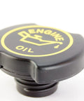 Ford EC743 Cap Assembly Oil Filler for Engine Oil System Replacement genuine OEM quality black plastic cap shown in side view