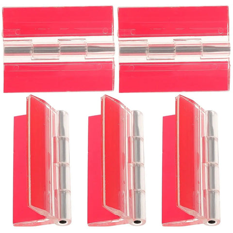 Five Pack Self Adhesive Mini Folding Hinges For Cabinets Pianos Boxes And Aquarium Lids Strong Durable Easy Install