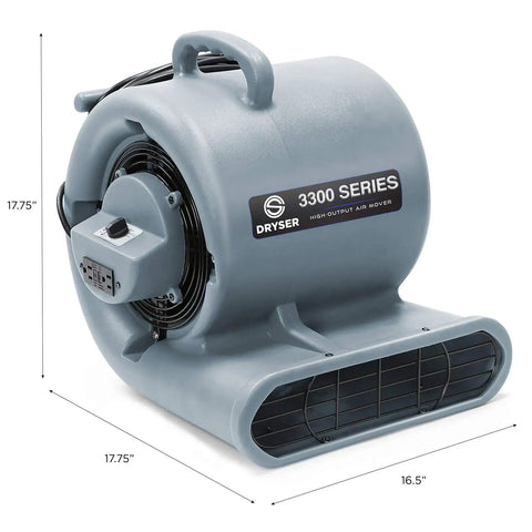 Straight Up Pro Gear Industrial 12 Pack Carpet Dryer Fan with gray housing and control panel for moisture eradication.