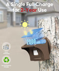 Pro 4 Smart Solar Driveway Alarm With 2.4G Wi Fi Real Time App Alerts And Motion Sensor Rechargeable Battery Mounted on Tree